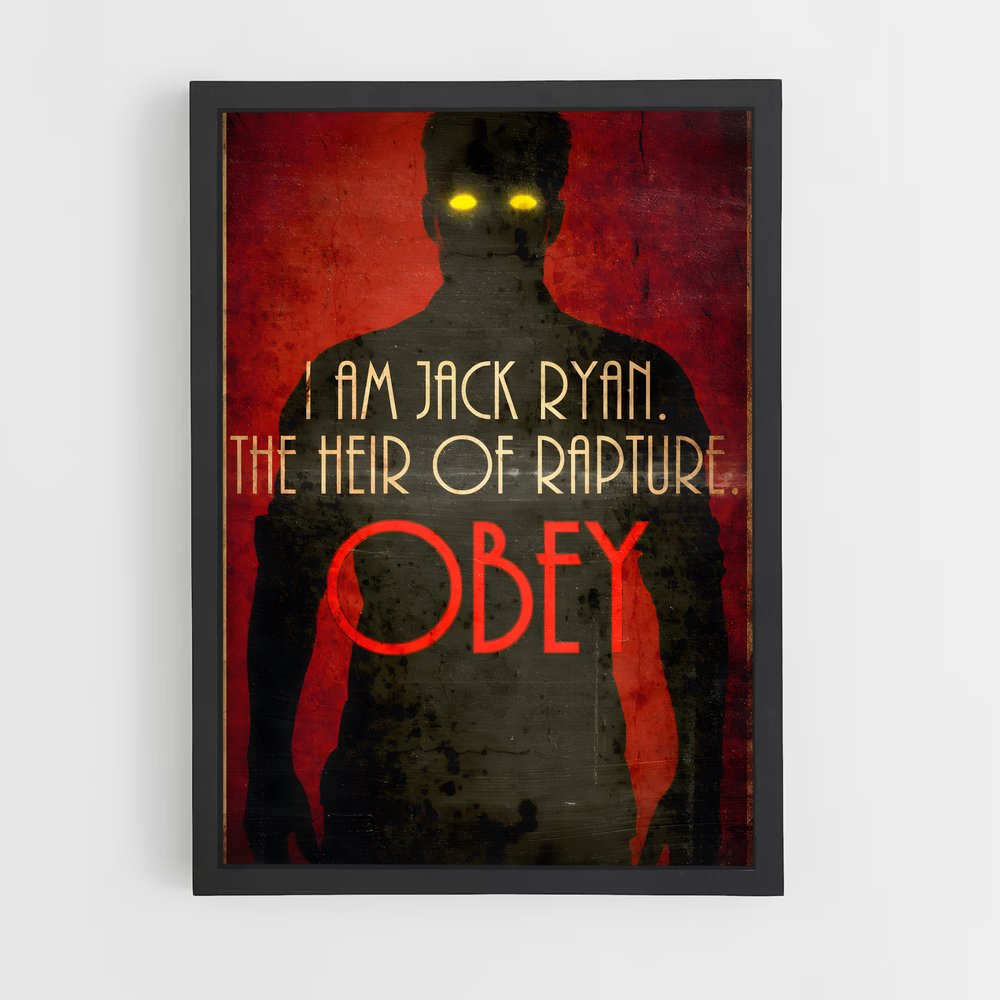 Poster La Traque de Jack Ryan – affiche Bioshock (vue 2)